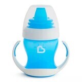 Vaso de transición con asas Gentle, +4 meses, Azul, 118 ml, Munchkin