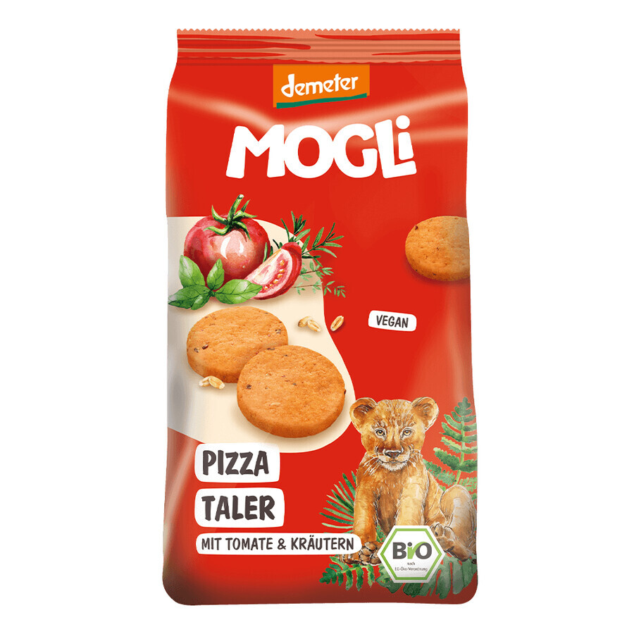 Galletas de tomate y hierbas ecológicas, 125 g, Mogli