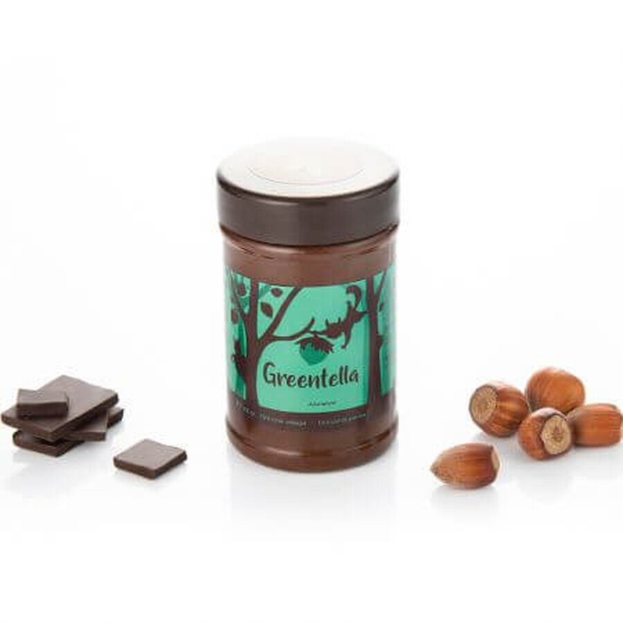 Crema Greentella de chocolate y avellanas, 300 gr, Sweeteria