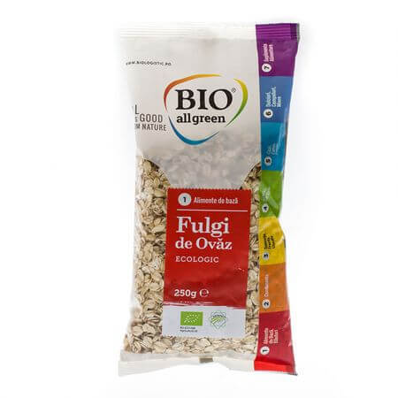 Copos de Avena Ecológicos, 250 g, Bio All Green