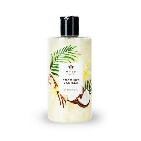 Gel de ducha, Coco y Vainilla, 350 ml, Mysu Parfume