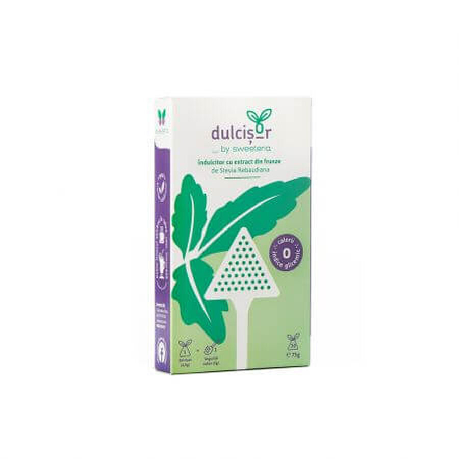 Dulcisor extracto de hoja de stevia edulcorante, 30 sobres, Sweeteria