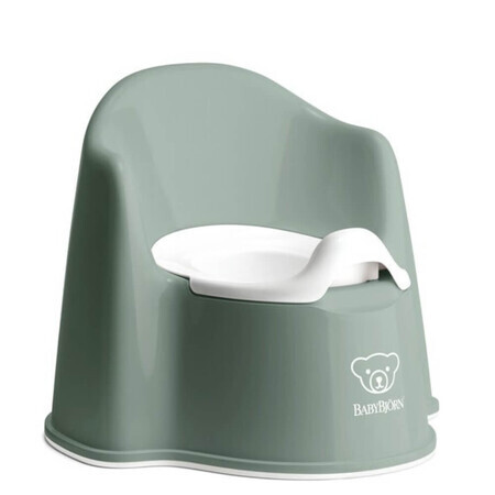 Orinal Silla Profundo, Verde-Blanco, BabyBjorn