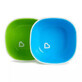 Set de 2 cuencos Splash, 6luni+, Azul/Verde, Munchkin