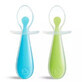 Set de 2 cucharas para beb&#233; Gentle Scoop, Azul/Verde, Munchkin