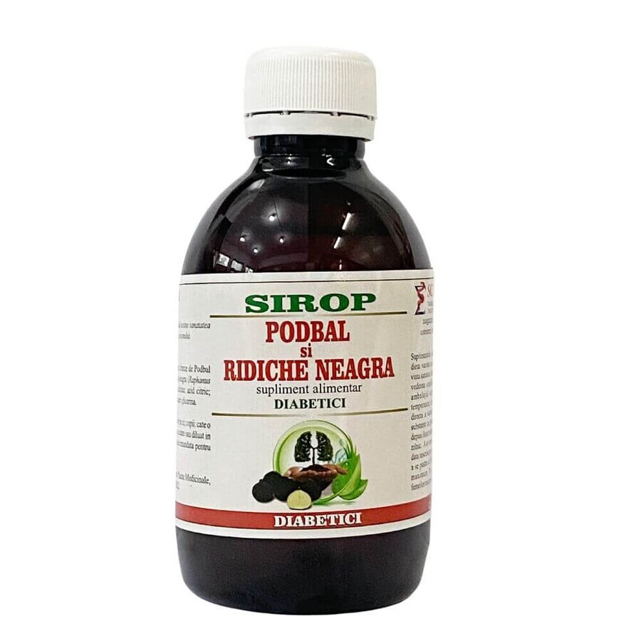 Podbal and black radish syrup for diabetics, 200 ml, Elidor