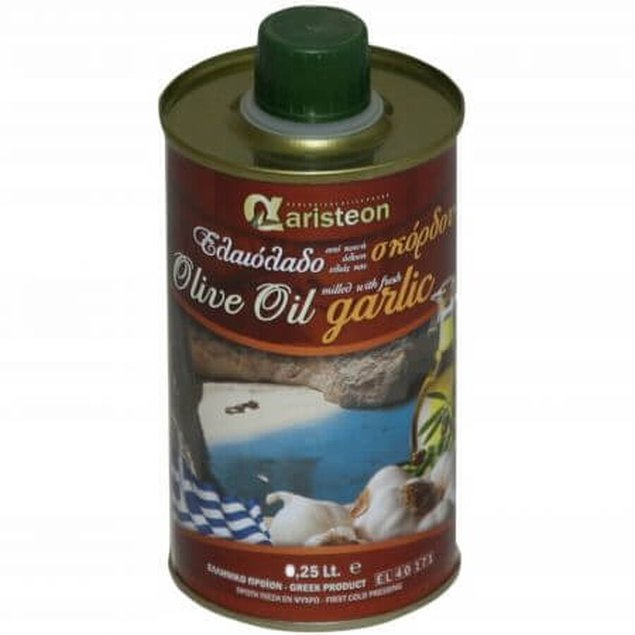 Aceite de oliva con ajo, 250 ml, Aristeon