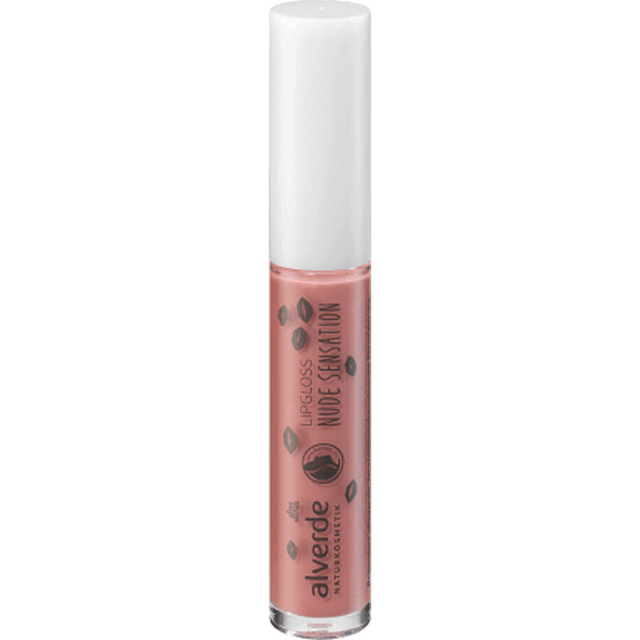 Alverde Naturkosmetik Brillo de labios sensación nude nº 20, 5 ml