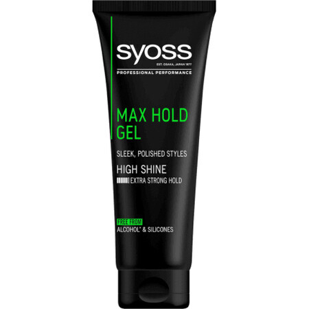 Gel para el cabello Syoss Max Hold, 250 ml