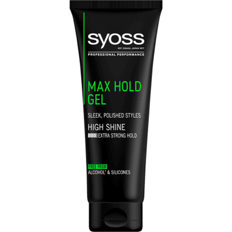 Gel para el cabello Syoss Max Hold, 250 ml