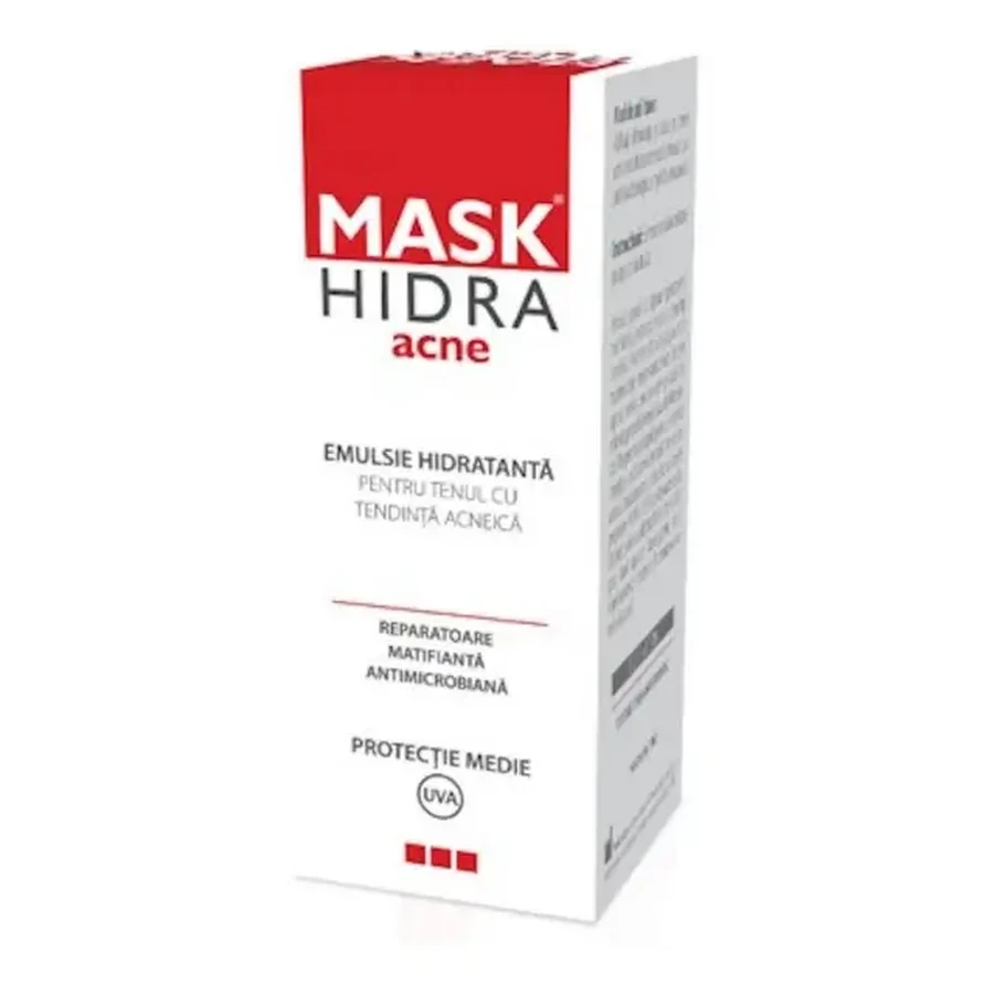 Masque Hydra Acné Emulsion hydratante, 50 ml, Solartium Group