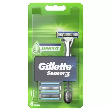 Rasoir à 6 lames Gillette Sensor3, 1 pièce, P&G