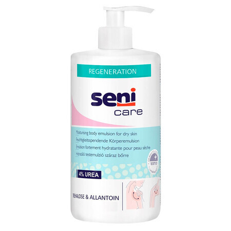 Emulsión hidratante para piel seca con 4% de urea, 500 ml, Seni Care