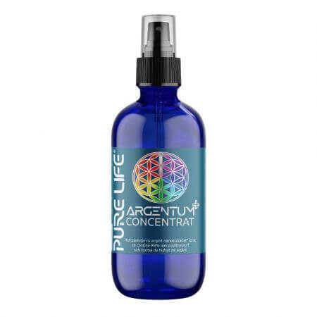 Plata Nanocoloidal Argentum+ Concentrado, 120 ml, Pure Life