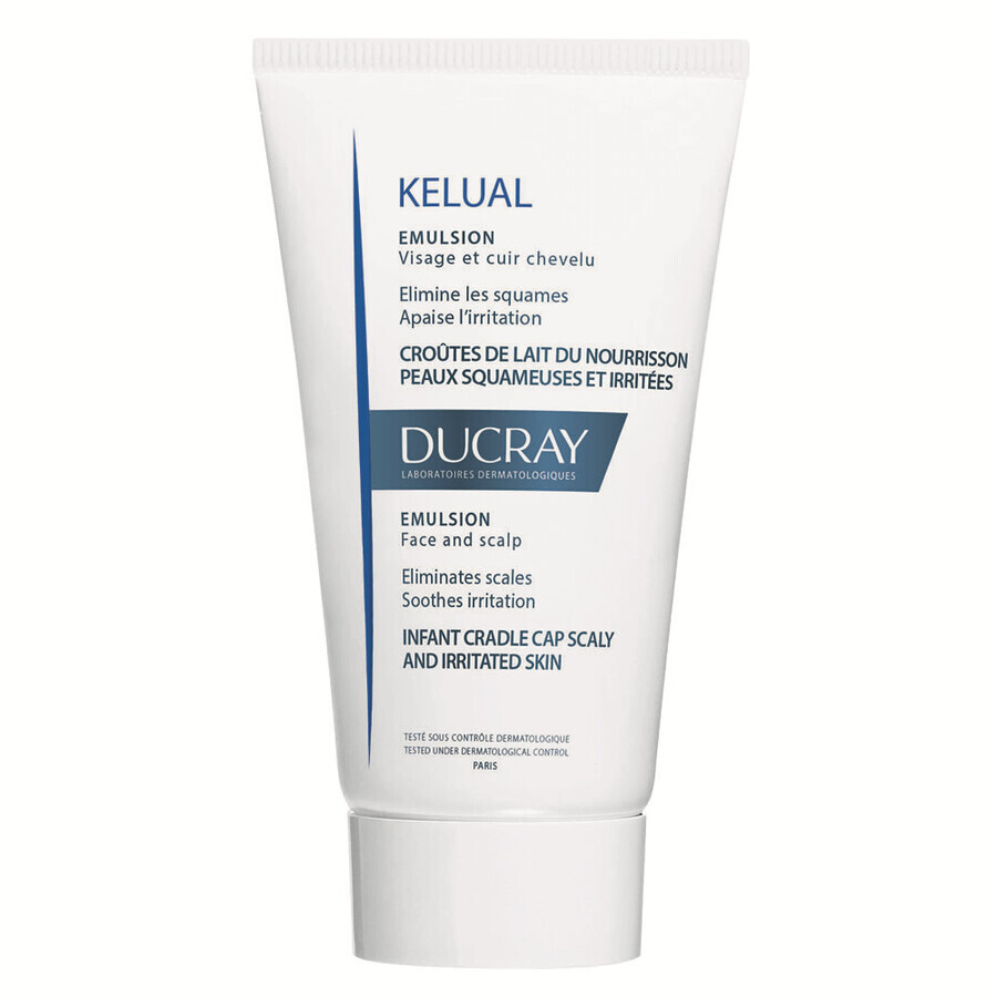 Kerato-reducing emulsion for milk crust or skin with Kelual scrubs, 50 ml, Ducray