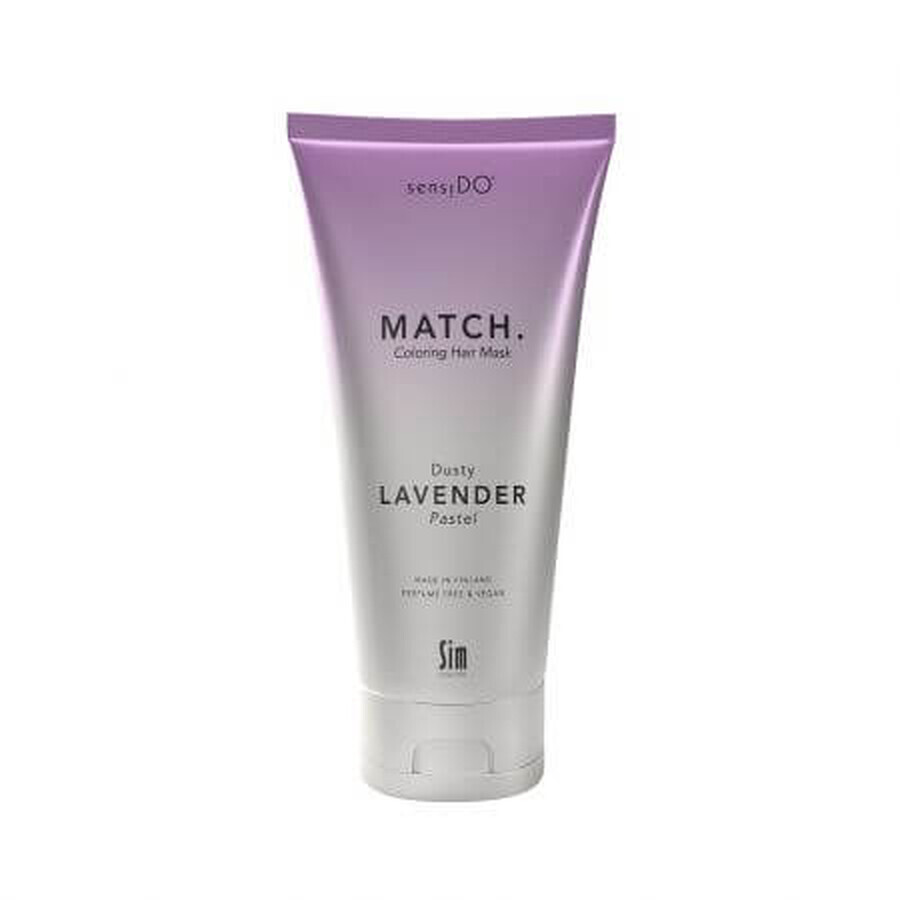 Mascarilla Capilar Colorante Pastel Lavanda Polvorienta, 200ml, Sensido Match