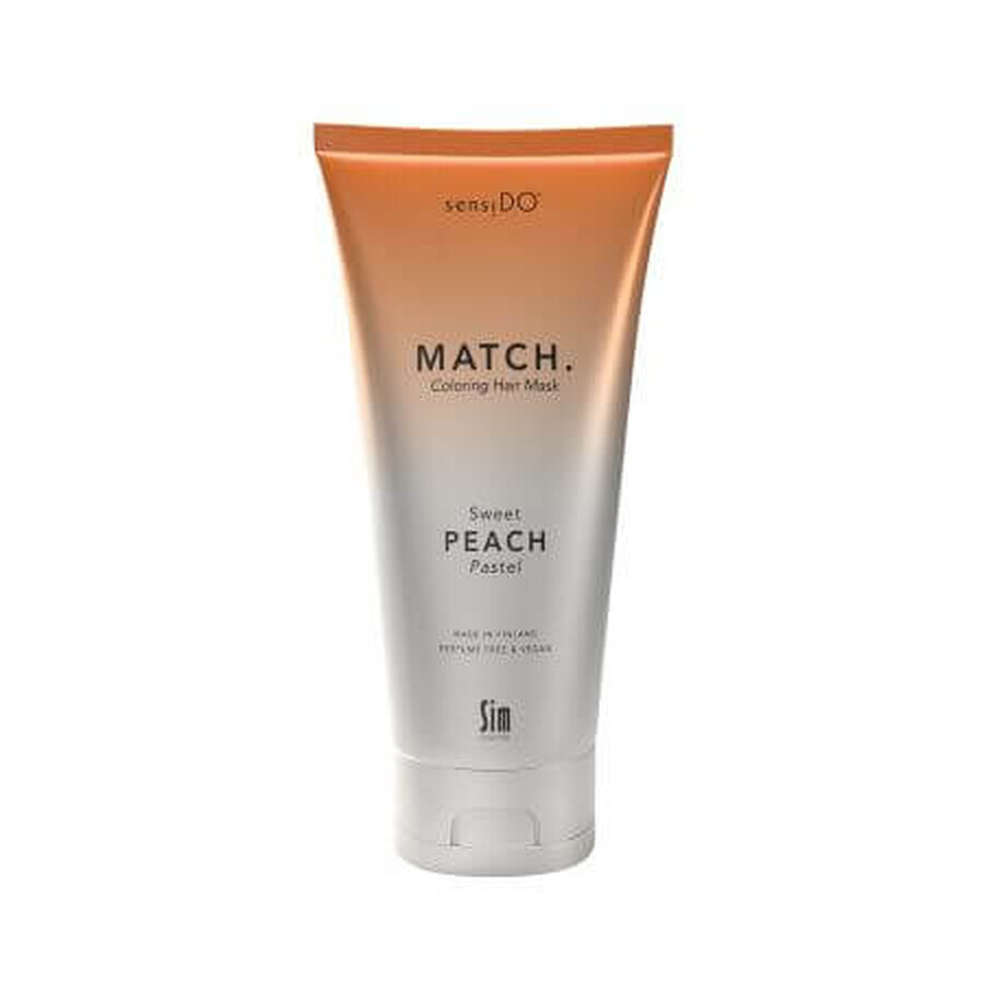 Süßer Pfirsich Pastellfarbene Haarmaske, 200ml, Sensido Match