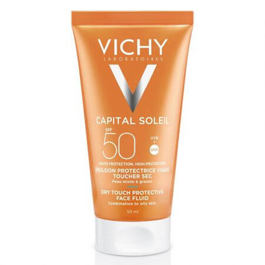 Vichy Capital Soleil Emulsion visage matifiante Dry touch SPF 50, 50 ml