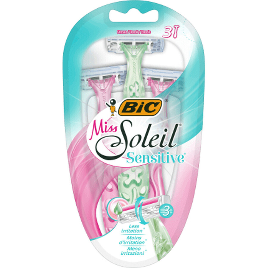 Afeitadora BIC Sensitive miss soleil, 3 pcs