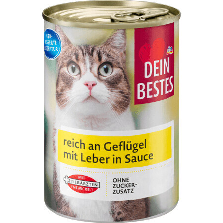 Dein Bestes Comida húmeda para gatos pájaro, 415 g