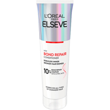 Acondicionador reparador Elseve Bond para regenerar el cabello dañado, 150 ml