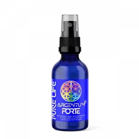 Argent nanocoloïdal Argentum+ Forte, 60 ml, Pure Life