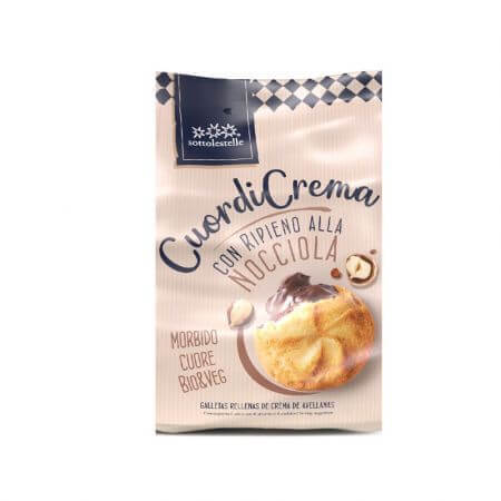 Galletas de crema de avellana bio, 200 gr, Sottolestelle