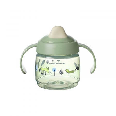 Tazza Sippee con protezione e coperchio, + 4 mesi, Verde, Tommee Tippee