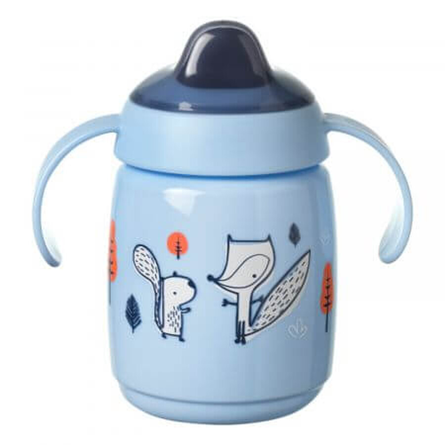 Cana Sippee cu protectie si capac, + 6 luni, Albastru, Tommee Tippee