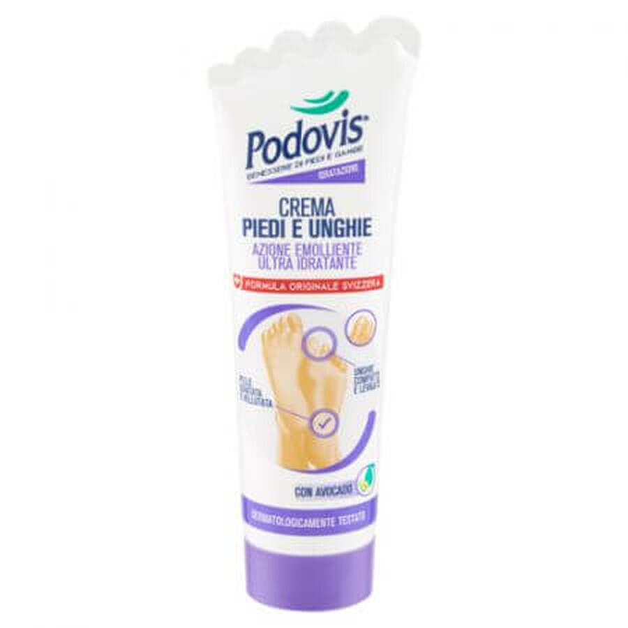 Crema ultra hidratante para pies y uñas, 100 ml, Podovis