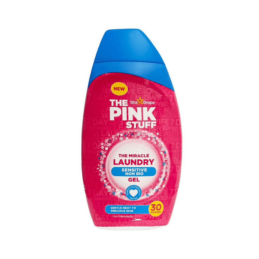 Detergente en gel para eliminar las manchas de la ropa, 30 lavados, 900 ml, The Pink Stuff