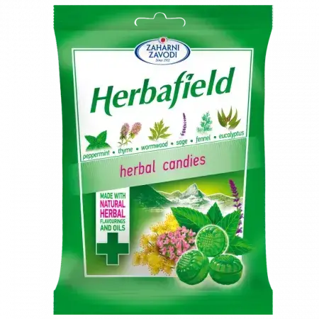 Gotas de menta y hierbas, 85 g, Herbafield