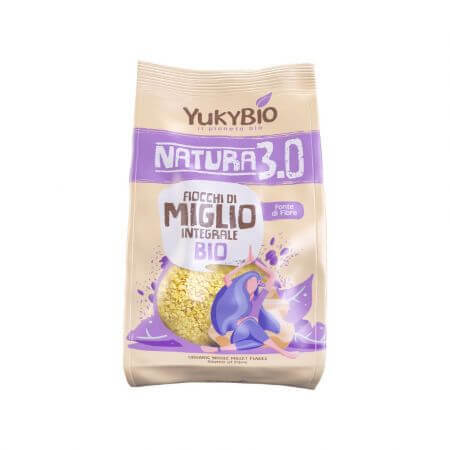 Whole millet flakes, 500 g, YukiBio