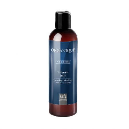 Gel de ducha para hombre con romero y seda, 250 ml, Organique