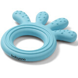 Silicone teething ring Caracatite, Blue, Babyono