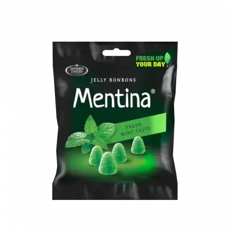 Gelatina sabor menta, 80 g, Menta