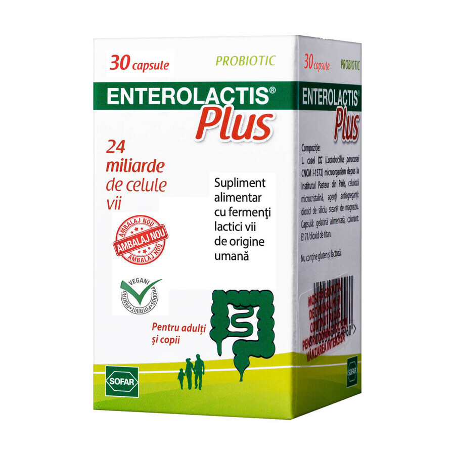 Enterolactis Plus, 30 capsule, Integratore Probiotico, Sofar recensioni