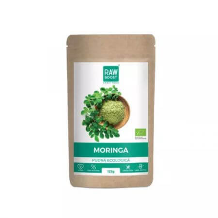 Moringa Ecológica en Polvo, 125g, Rawboost