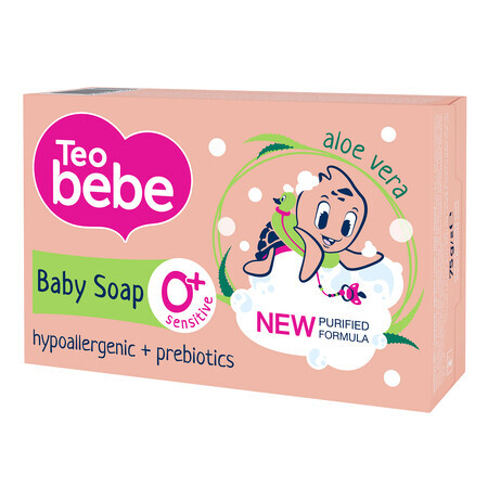 Jabón con aloe vera, 75 gr, Teo Bebe