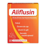 Aliflusin, 500 mg/200 mg/4 mg, 10 effervescent tablets, Natur Produkt Pharma