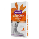 Chic Cinnamon facial depilatory strips, 20 pieces, Farmec