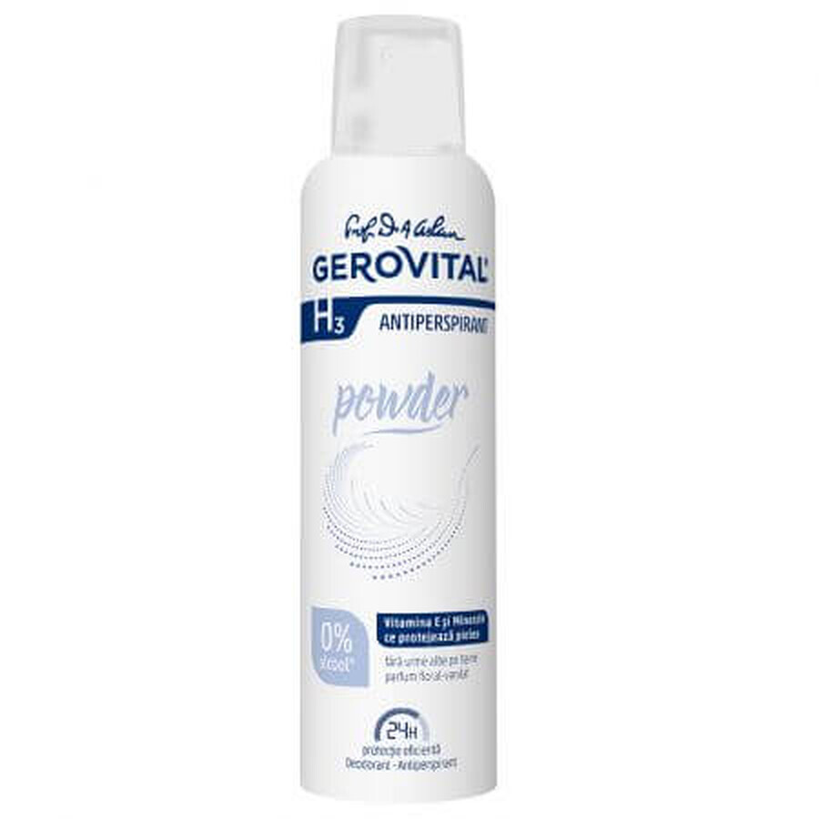 Desodorante Antitranspirante en Polvo H3, 150 ml, Gerovital