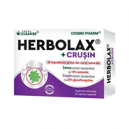 Herbolax + Crusin, 20 cápsulas vegetales, Cosmopharm