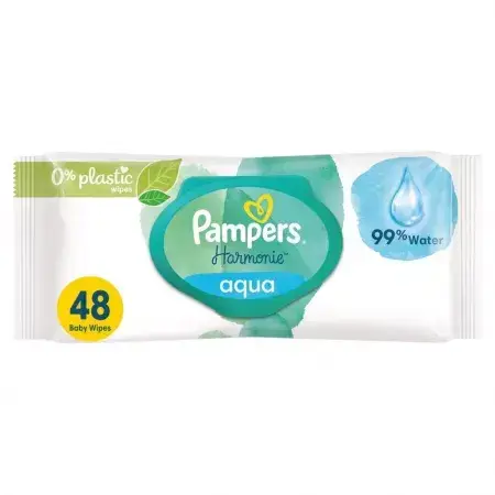 Lingettes humides Aqua Pure, 48 pièces, Pampers