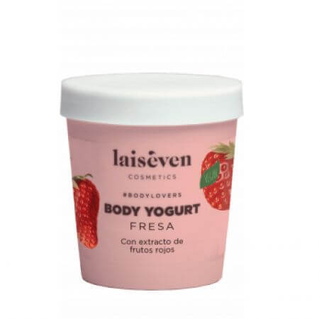 Lichaamsyoghurt met aardbei-extract, 300 ml, Laiseven