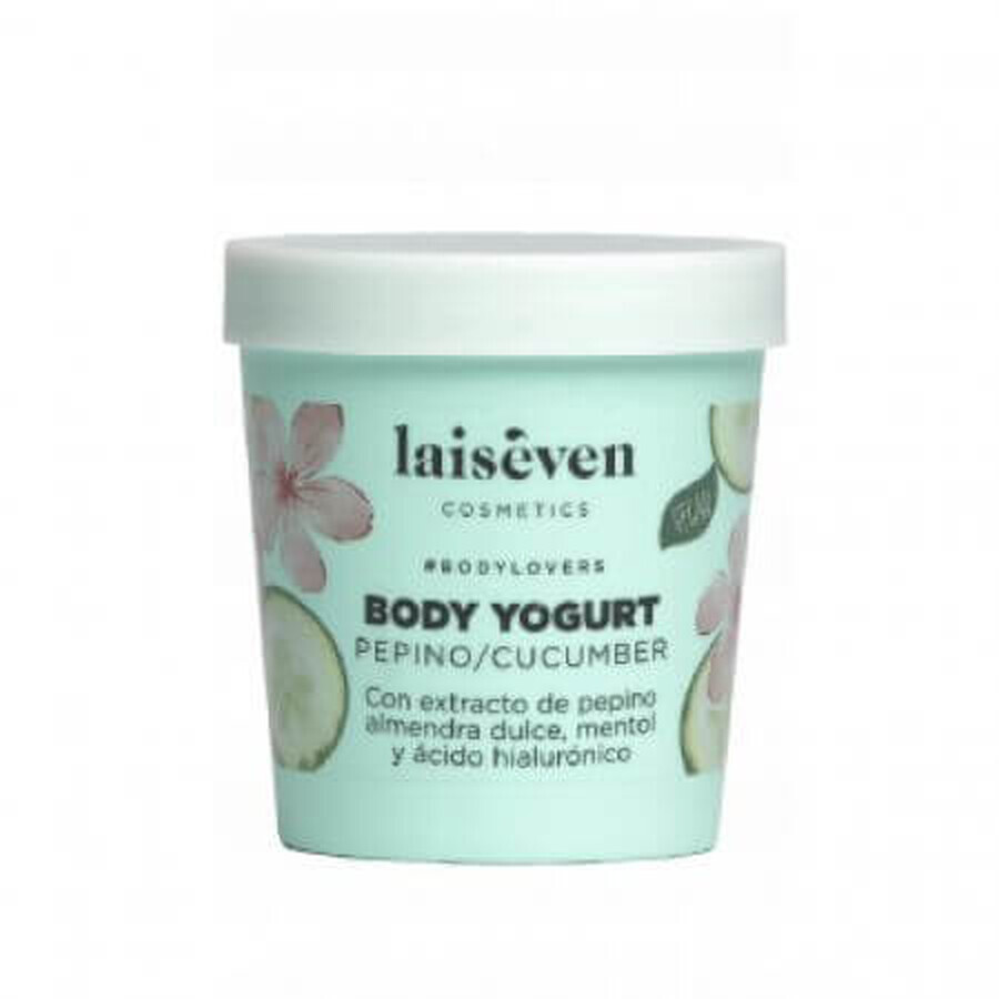 Yogurt per il corpo con estratto di cetriolo e mandorle dolci, 300 ml, Laiseven 8411322243853