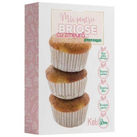 Mix Keto per muffin ai lamponi, 225 g, Ketorem