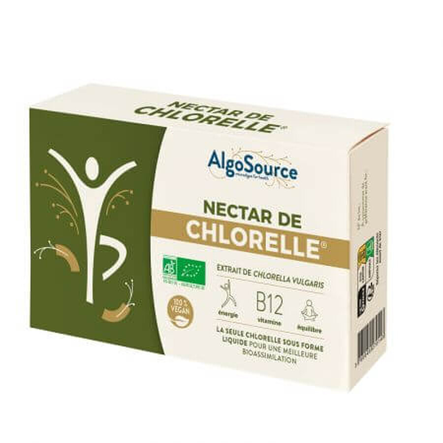 Néctar de Chlorella bio, 5 frascos x 30 ml, Algosourse