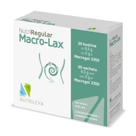 Nutriregular Macro-Lax, 20 sobres, Nutrileya