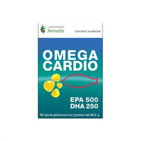 Omega Cardio, 30 cápsulas blandas, Remedia